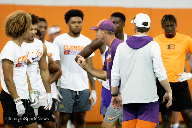 Dabo Swinney Football Camp Attendees List Clemson Sports News