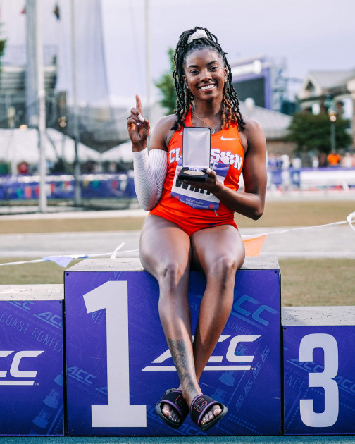 Harleigh White earns ACC Crown in Triple Jump Clemson Sports News